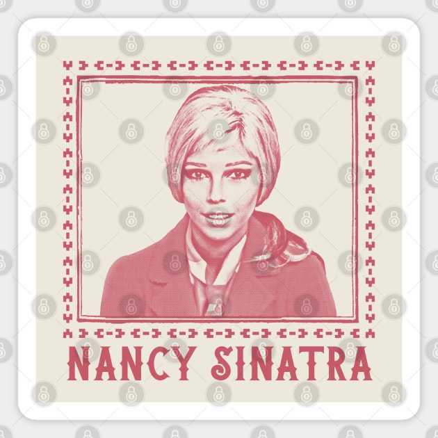 Nancy Sinatra // Original Fan Art Design Magnet by DankFutura